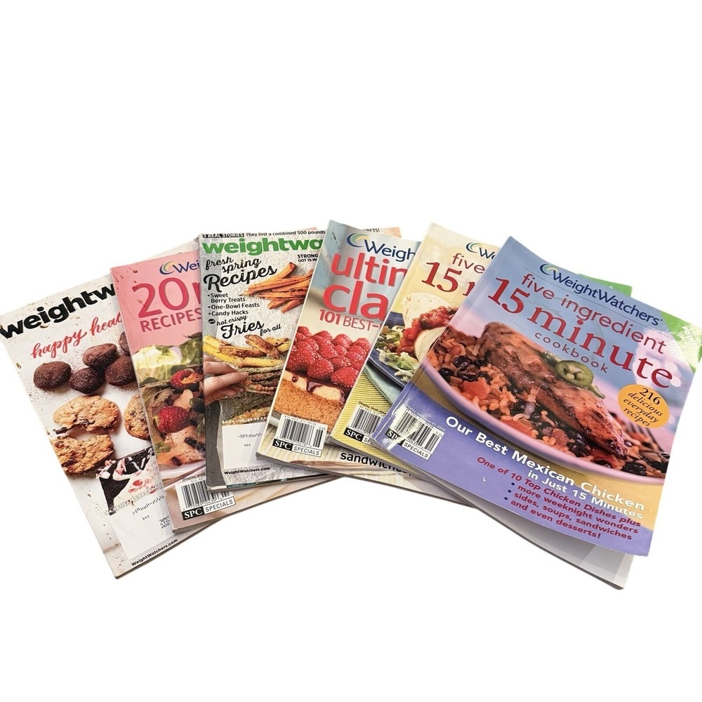 Weight Watchers Cookbook Magazines Lot‎ of 6 Healty Cooking Recipes Lifestyle